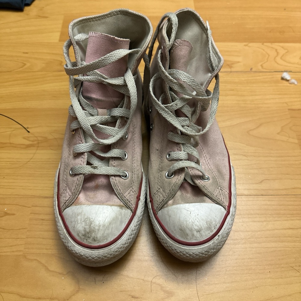 Pink Converse High-Top Sneakers